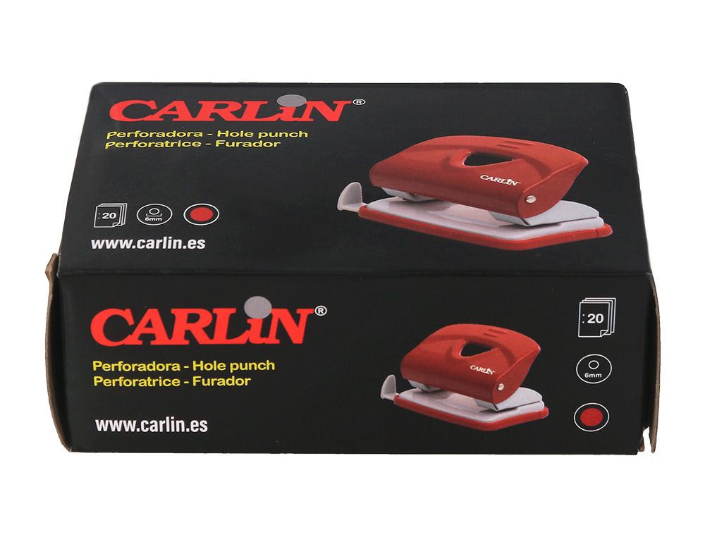 TALADRADOR CARLIN ROJO ABERTURA 6 MM CAPACIDAD 20 HOJAS