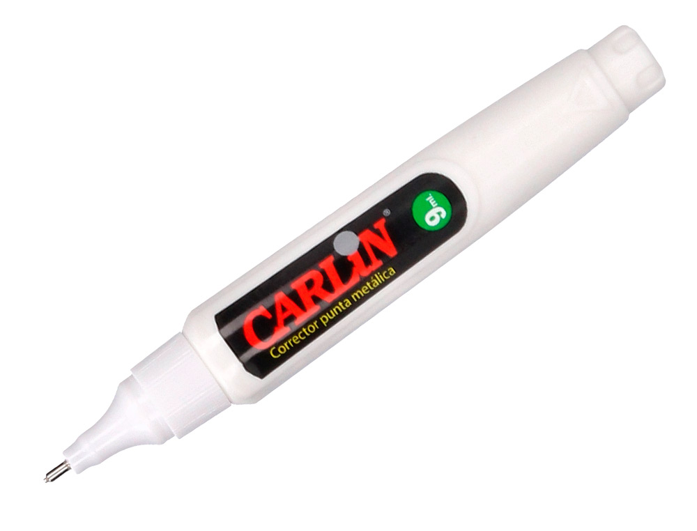 CORRECTOR CARLIN LAPIZ ROLLER PUNTA METALICA DE 1.6 MM CAPACIDAD 8 ML