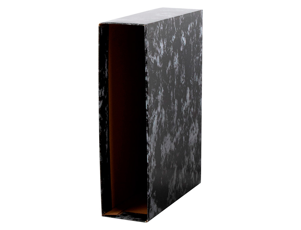 CAJA ARCHIVADOR CARLIN FOLIO NEGRO JASPEADO
