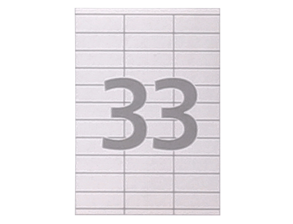 ETIQUETA ADHESIVA CARLIN 70X25,4 MM FOTOCOPIADORA LASER INK-JET CAJA DE 100 HOJAS DIN A4