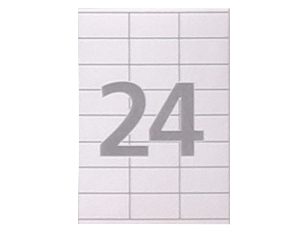 ETIQUETA ADHESIVA CARLIN 70X35 MM FOTOCOPIADORA LASER INK-JET CAJA DE 100 HOJAS DIN A4