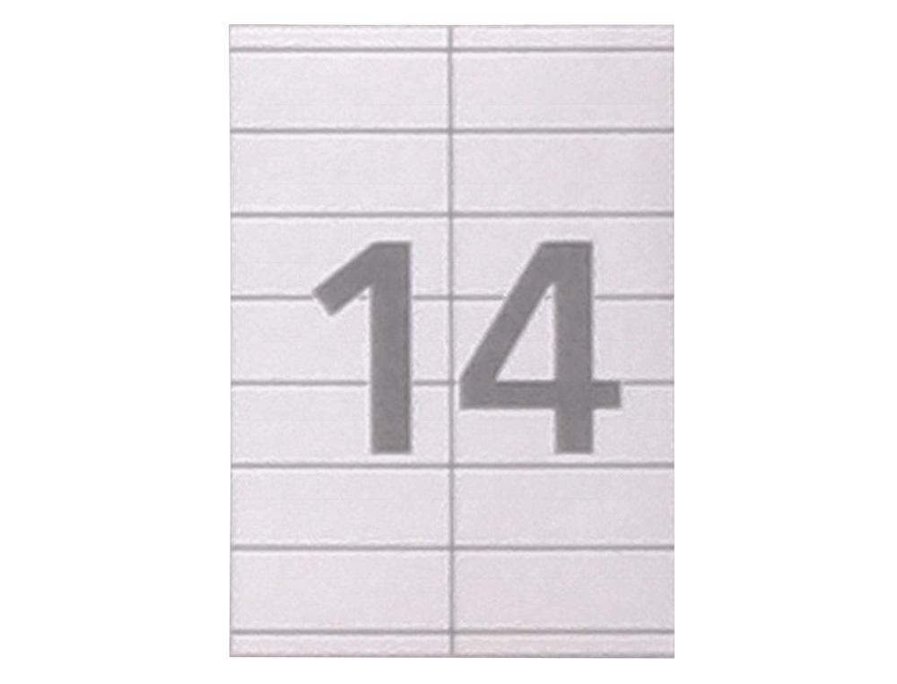ETIQUETA ADHESIVA CARLIN 105X40 MM FOTOCOPIADORA LASER INK-JET CAJA DE 100 HOJAS DIN A4