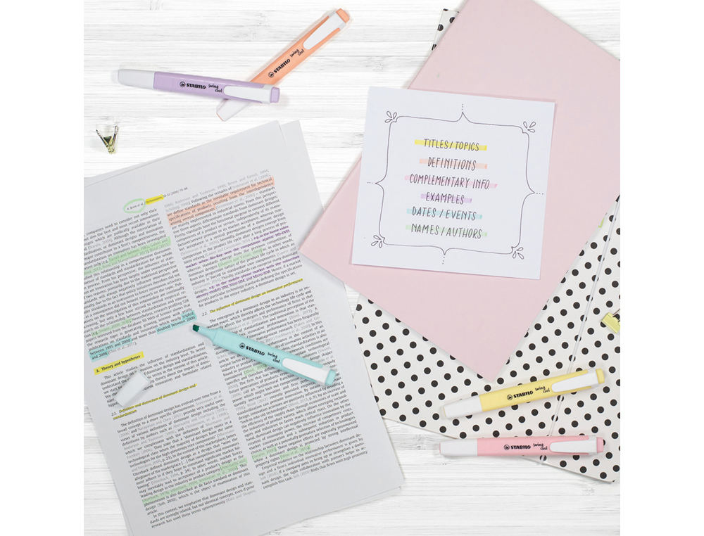 ROTULADOR STABILO FLUORESCENTE SWING COOL PASTEL VIOLETA