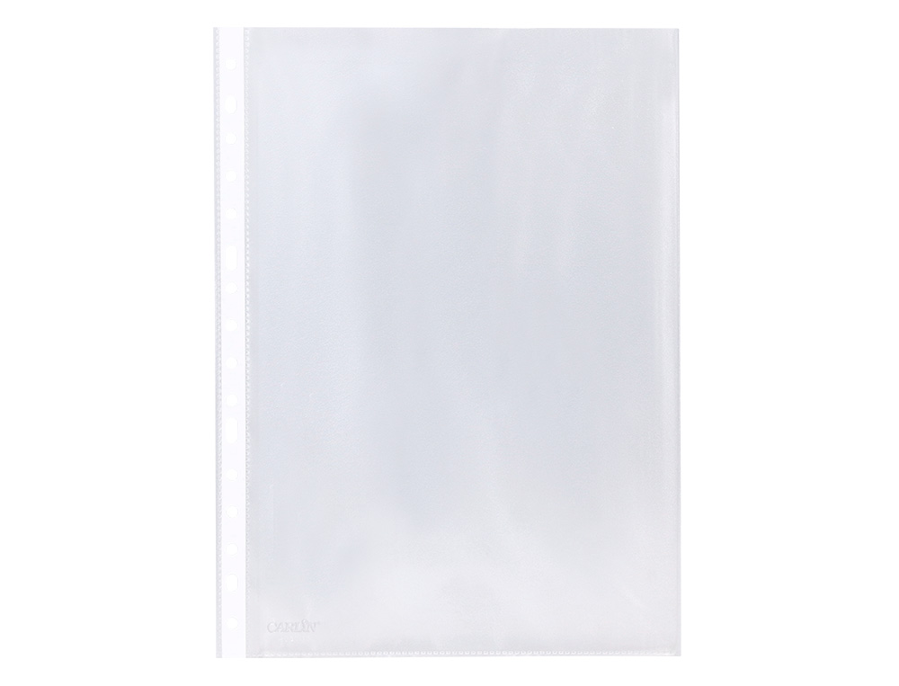 FUNDA MULTITALADRO CARLIN POLIPROPILENO FOLIO STANDARD 16 TALADROS CAJA DE 100 UNIDADES