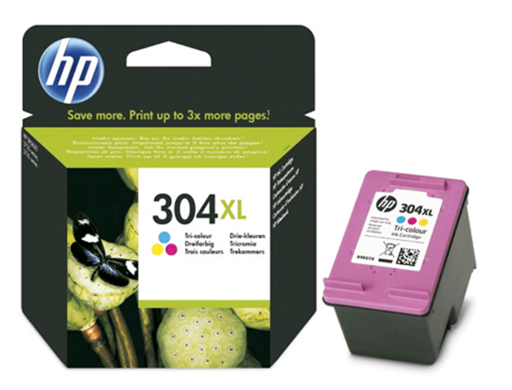 INK-JET HP 304XL DESKJET 3000 / 3720 / 3730 TRICOLOR 300 PAGINAS