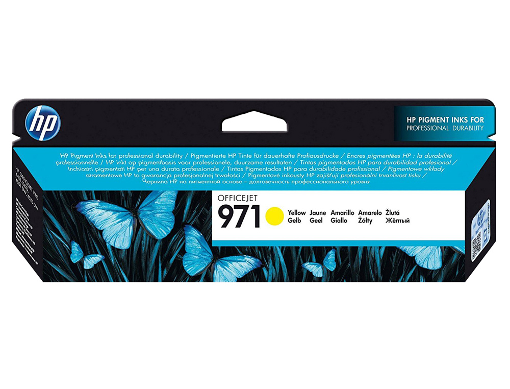 INK-JET HP 971 OFFICEJET PRO X451 / X551 / X476 / X576 AMARILLO 2.500 PAG