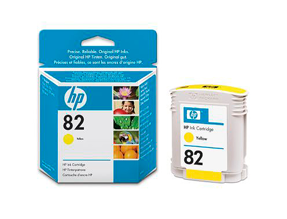 INK-JET HP DESIGNJET 500/800 P RINTER SERIES N.82 AMARILLO