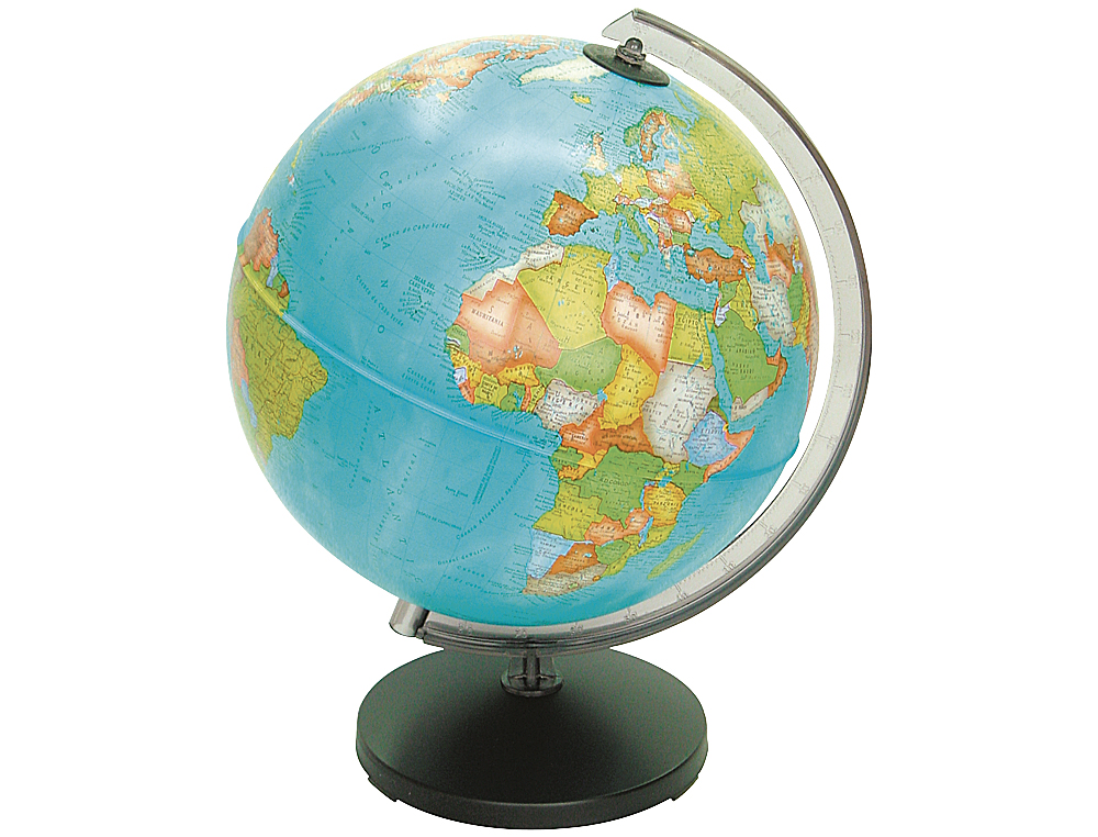 GLOBO TERRAQUEO SIN LUZ MODELO CORALLO DIAMETRO 26 CM