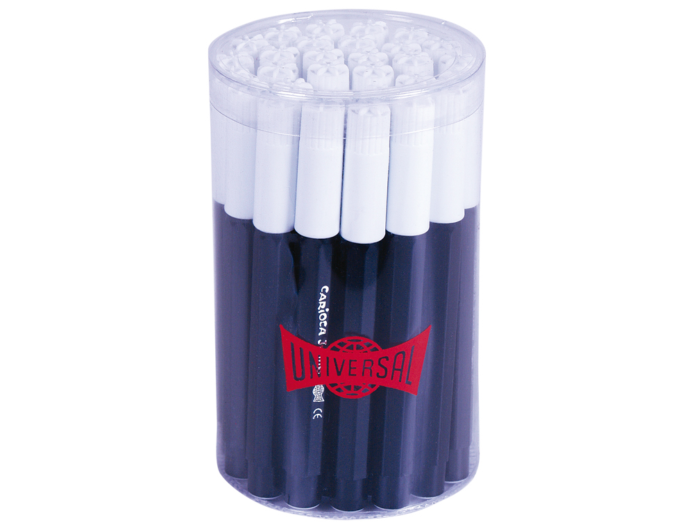 ROTULADOR CARIOCA JUMBO NEGRO PUNTA GRUESA BOTE DE 30 UNIDADES