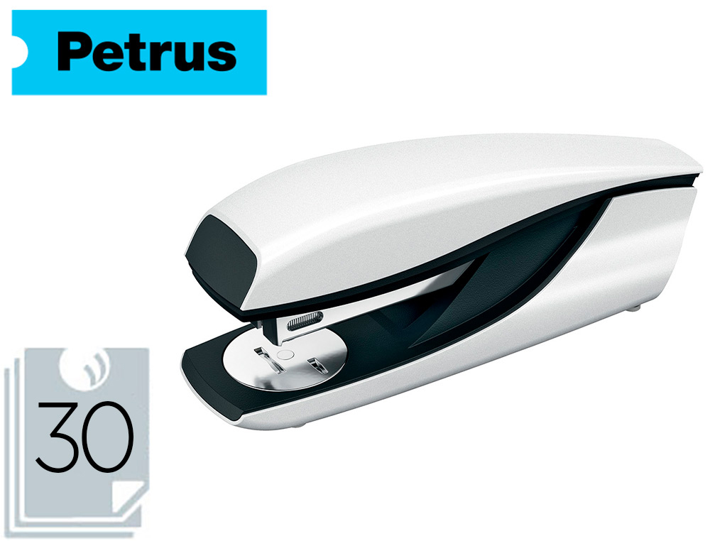 Grapadora petrus 435 golf azul capacidad 30 hojas usa grapas 22/6 24/6 y  26/6