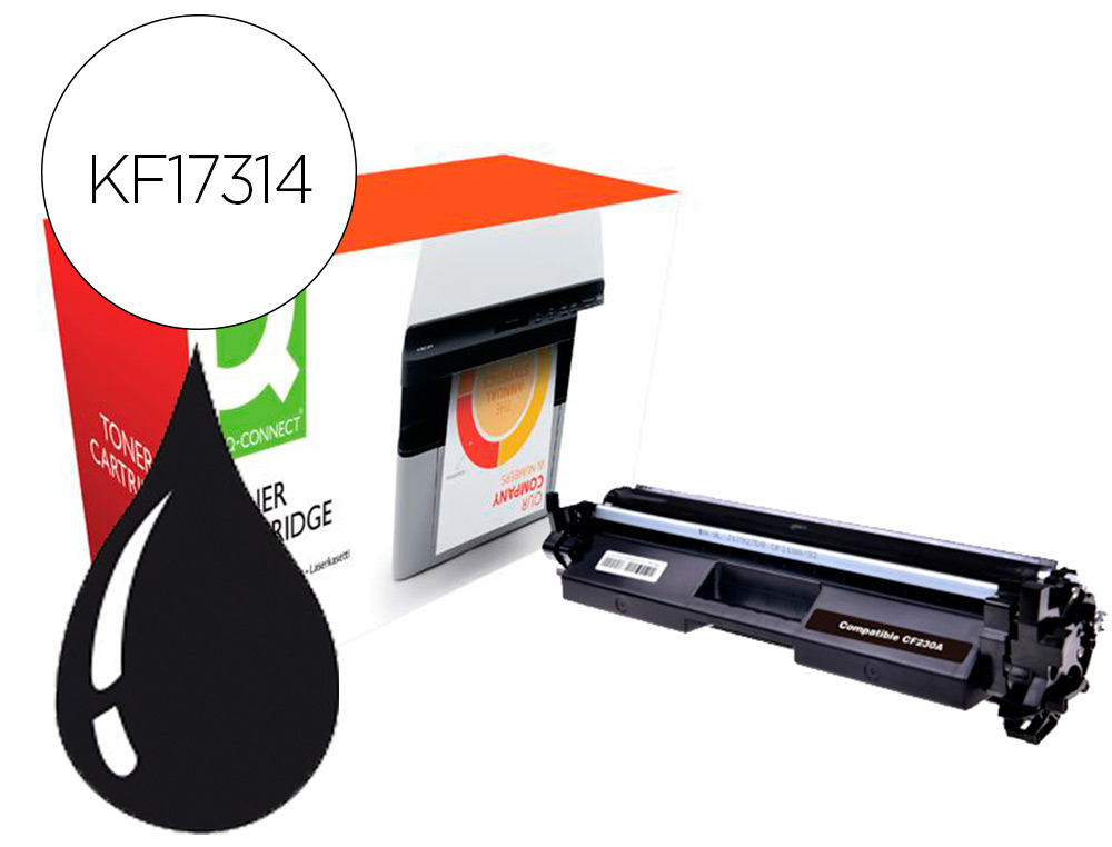 TONER Q-CONNECT COMPATIBLE HP CF230A LASERJET PRO M 203 / M227 NEGRO