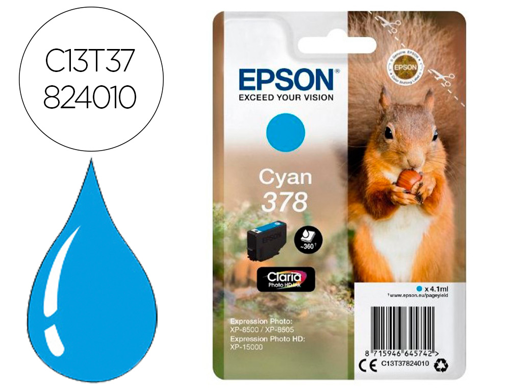 INK-JET EPSON 378 EXPRESSION HOME XP-8605 / 8606 / XP-15000 / XP-8500 / 8505 CIAN 360 PAG