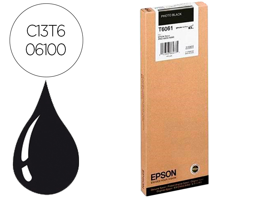 INK-JET EPSON GF STYLUS PRO 4880/4800 NEGRO PHOTO