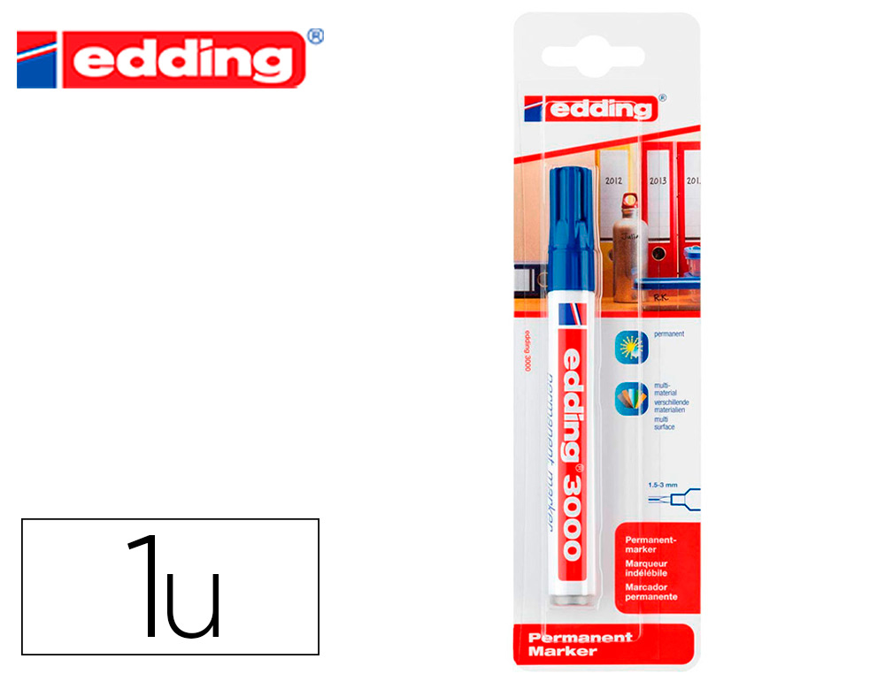 Rotulador Edding 1200 rojo metalizado nº 72 (72070)