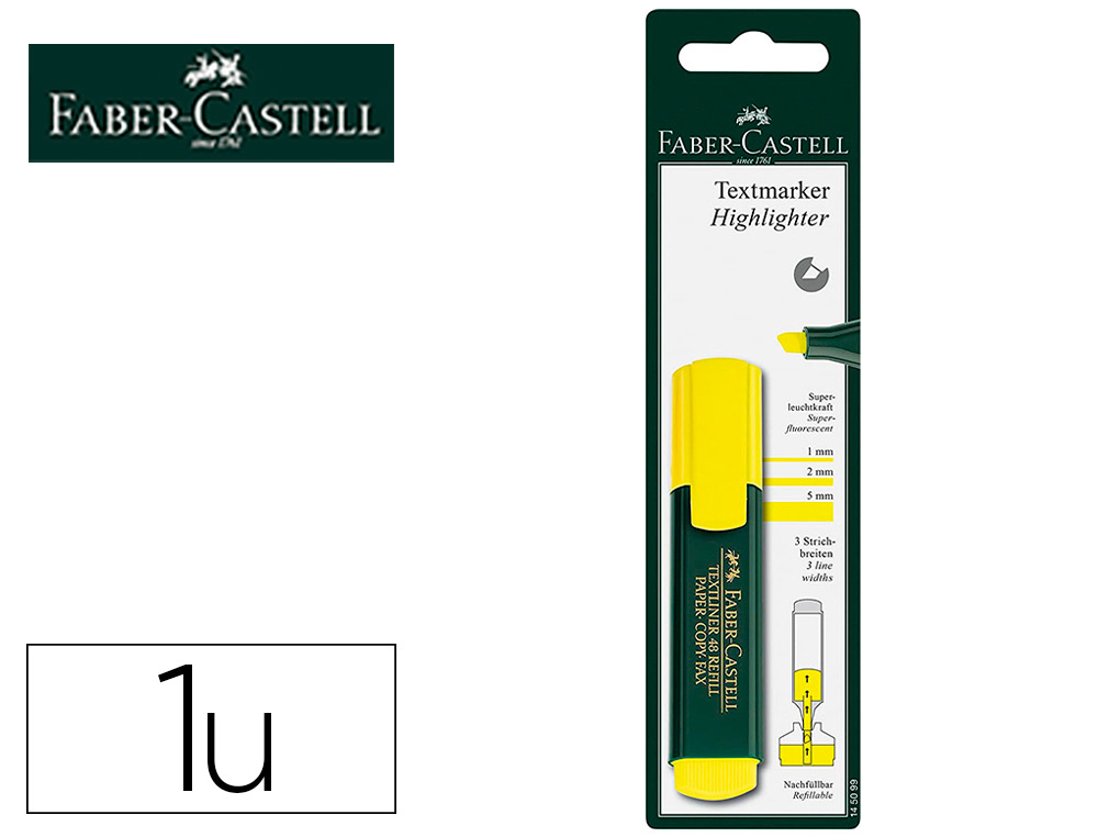 Faber-Castell 48-21 - Subrayador (1 unidad), color naranja