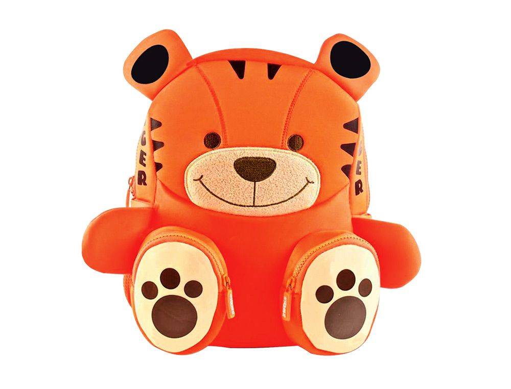 CARTERA ESCOLAR LIDERPAPEL MOCHILA INFANTIL NEOPRENO TIGRE