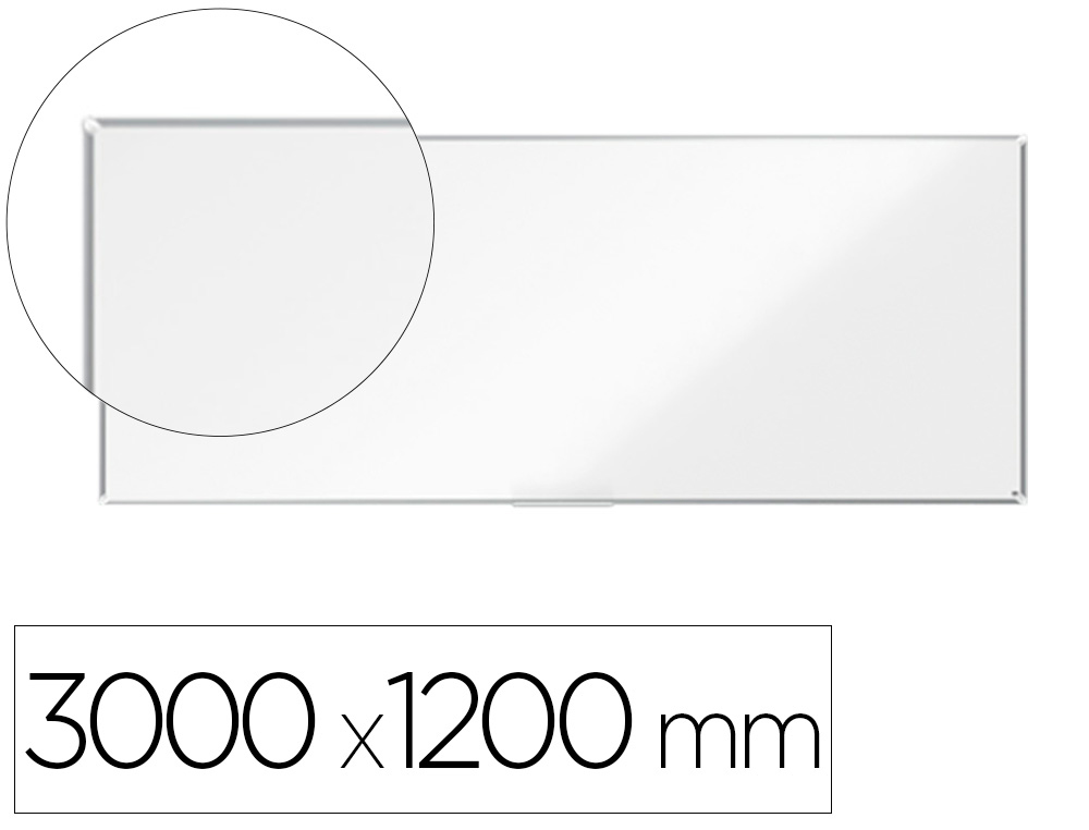 PIZARRA BLANCA NOBO PREMIUM PLUS ACERO LACADO MAGNETICA 3000X1200 MM
