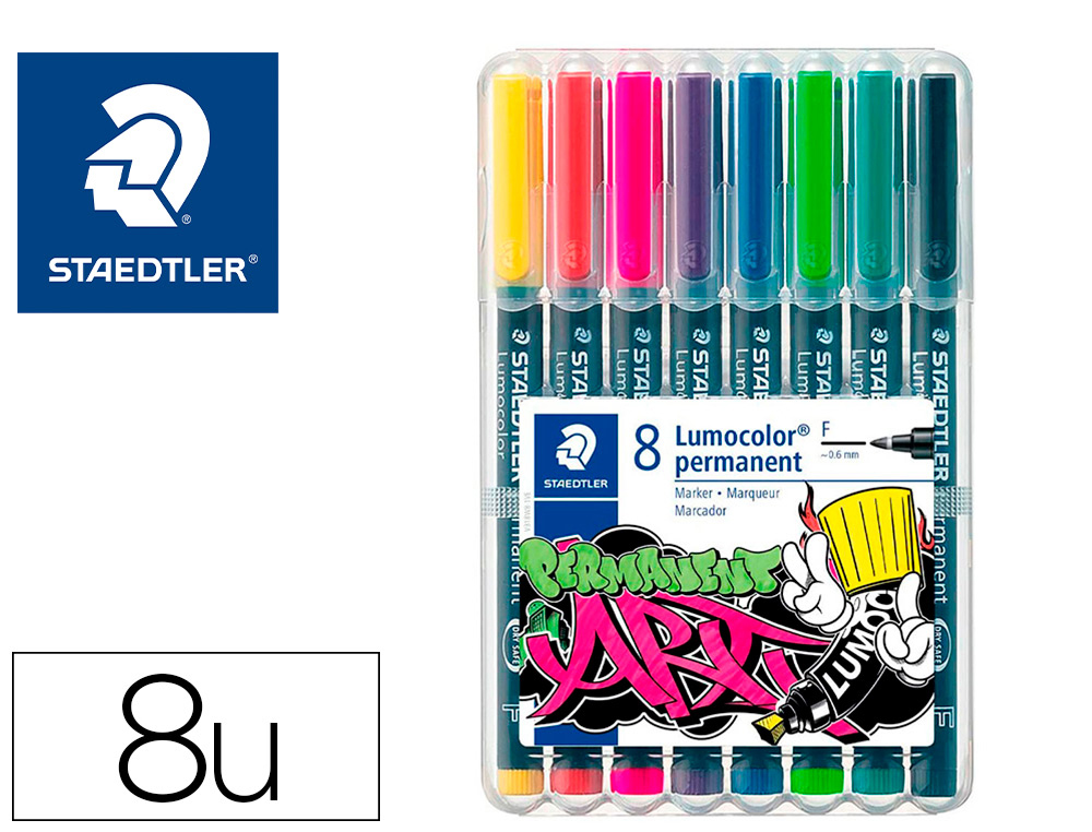 Staedtler rotulador permanente lumocolor punta fina «F» – Carlin