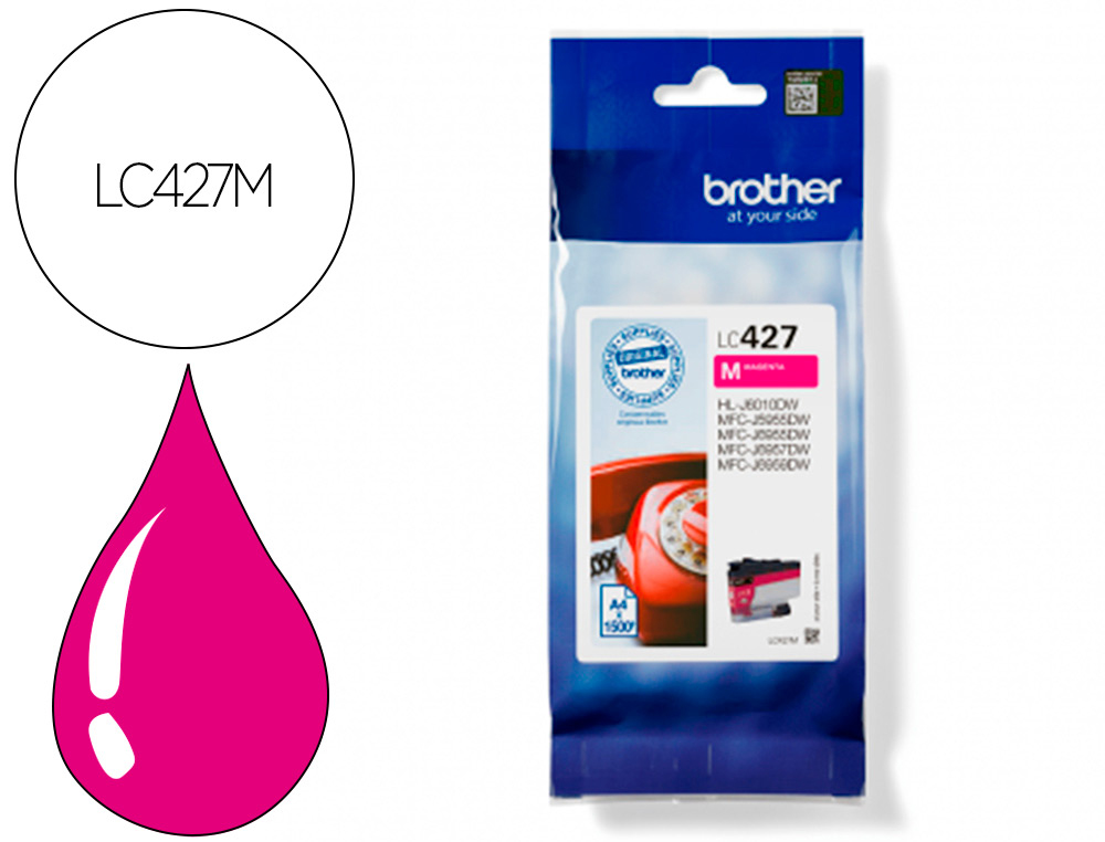 INK-JET BROTHER LC427M MFCJ5955DW / 6955DW MAGENTA 1500 PAGINAS