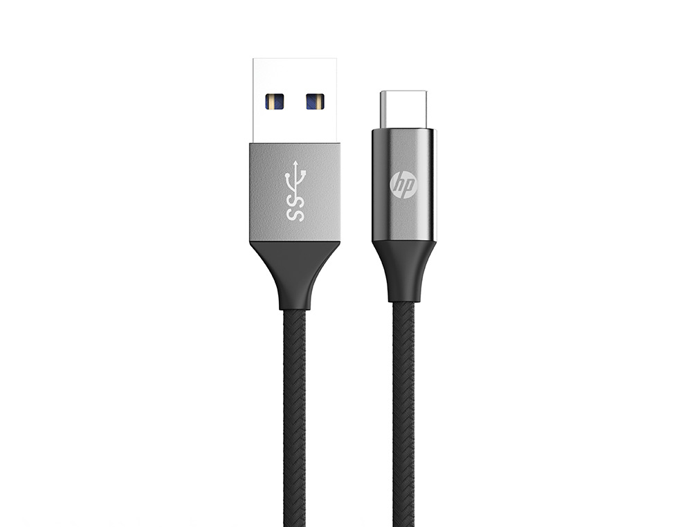 CABLE HP DHC-TC103 USB 3.1 A USB TIPO C PARA CARGA Y TRANSFERENCIA DE DATOS LONGITUD 3 M COLOR NEGRO