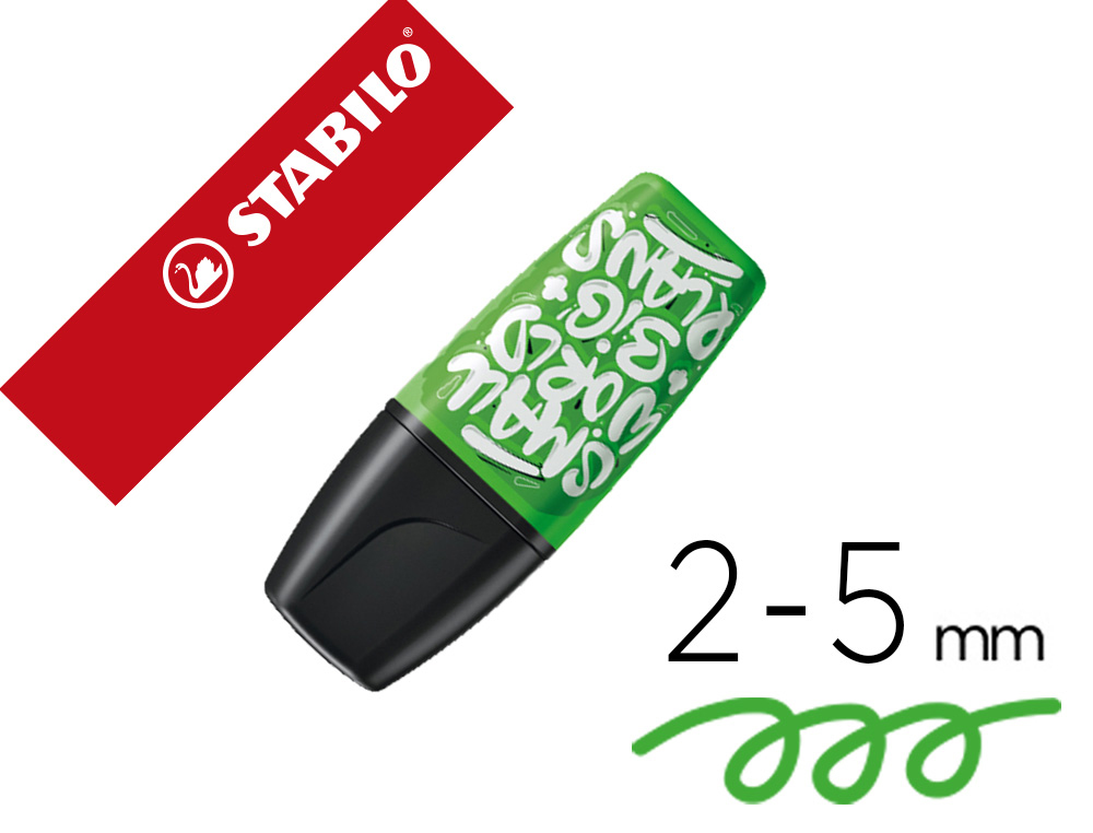 ROTULADOR STABILO BOSS MINI FLUORESCENTE BY SNOOZE ONE VERDE