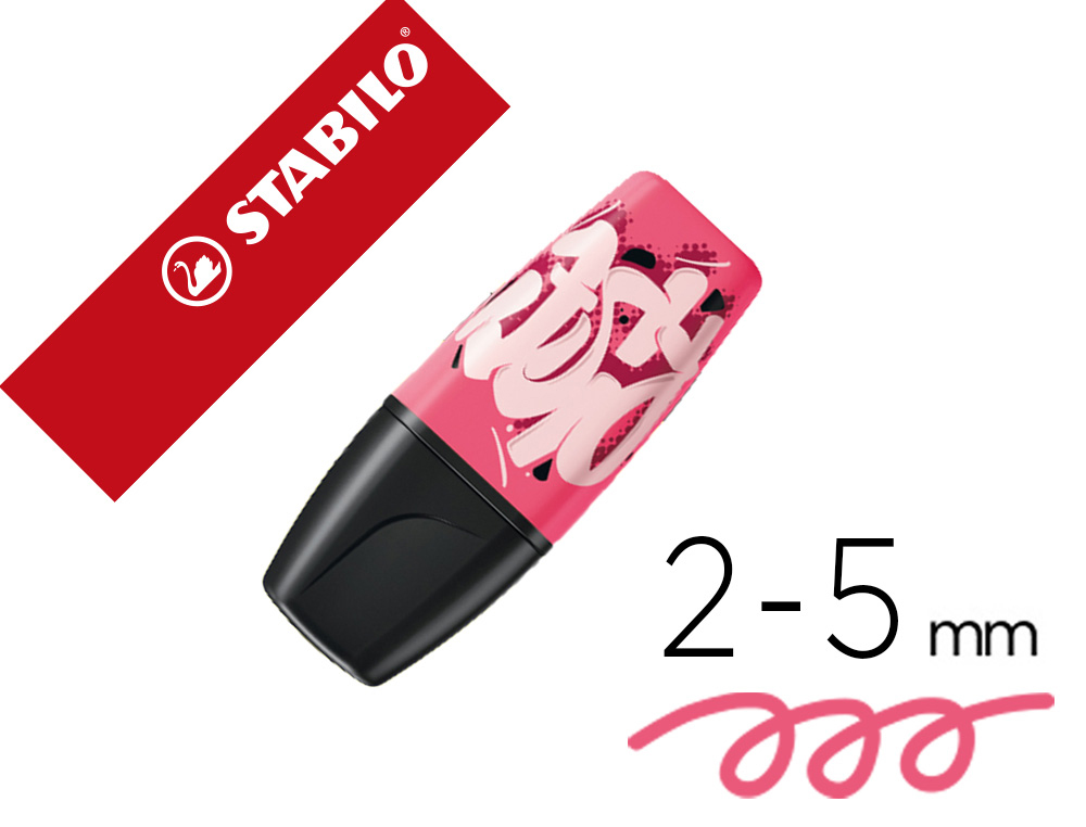 ROTULADOR STABILO BOSS MINI FLUORESCENTE BY SNOOZE ONE ROSA