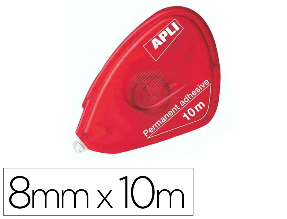 PEGAMENTO APLI ROLLER COMPACT PERMANENTE 8 MM X 10 M