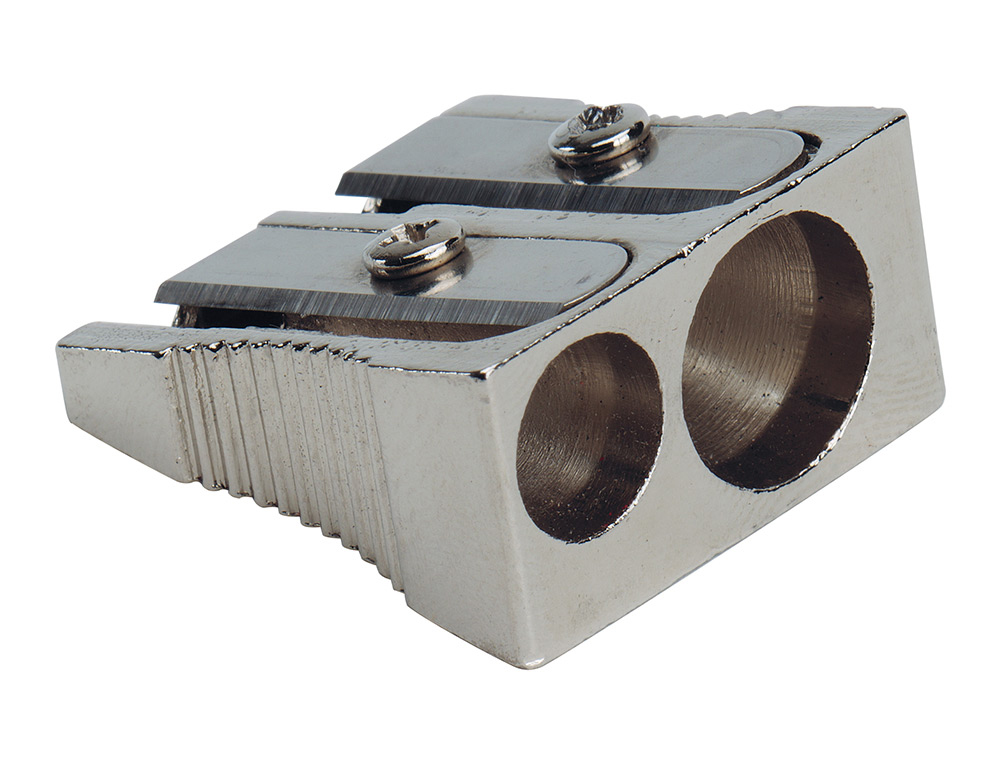 SACAPUNTAS Q-CONNECT METALICO 2 USOS CUA