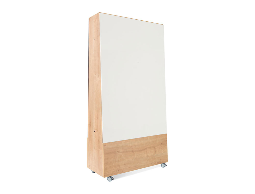 PIZARRA BLANCA ROCADA SKINWHITEBOARD PRO SERIE NATURAS CON TRIPODE DOBLE CARA MELAMINA 100X150 CM