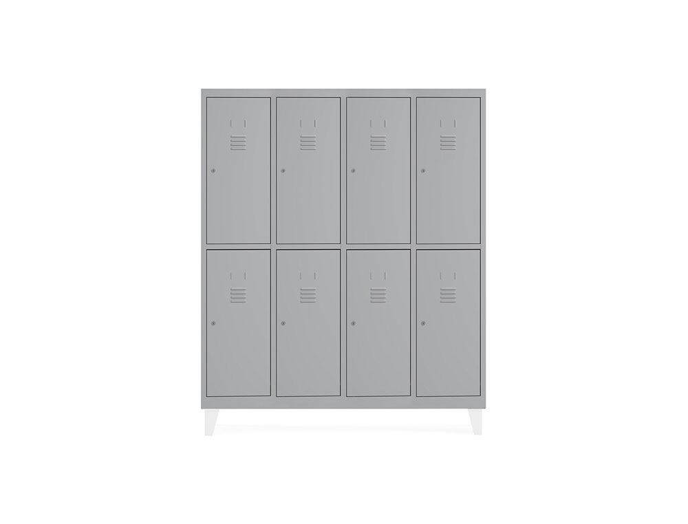 TAQUILLA METALICA ROCADA 300 4 MODULOS X 2 PUERTAS GRIS 1210X500X1800 MM