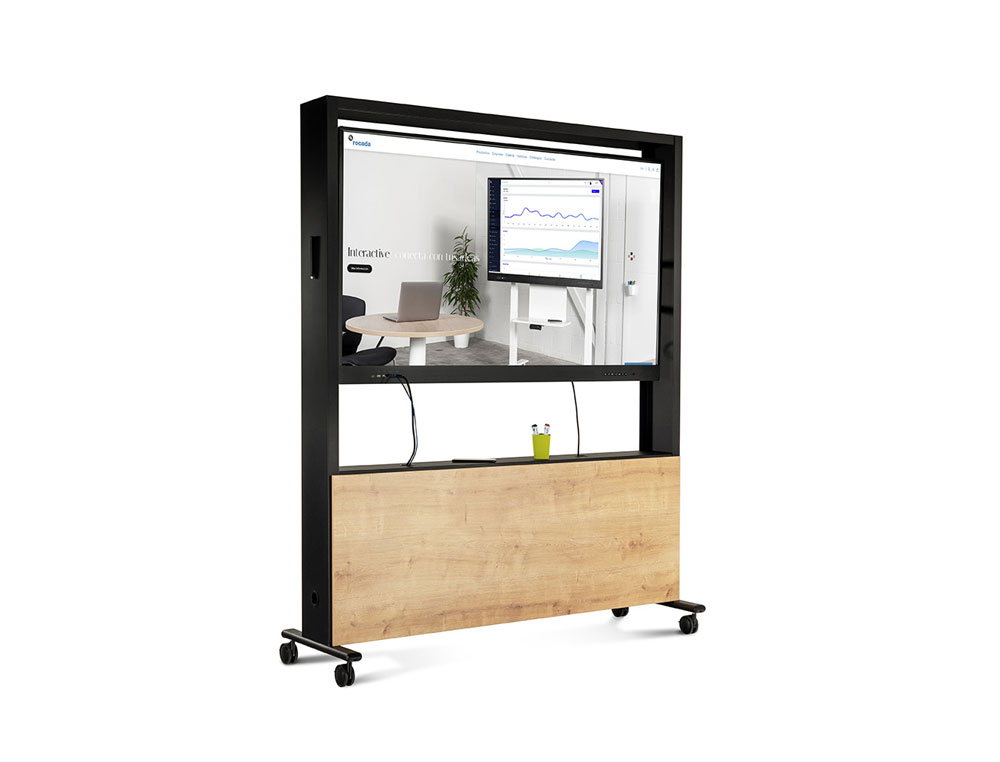 SOPORTE MOVIL ROCADA PARA MONITORES INTERACTIVOS DE 65