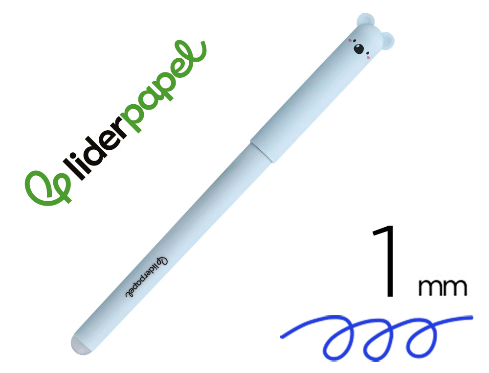 BOLIGRAFO FANTASIA LIDERPAPEL ANIMAL TOWN KOALA TINTA AZUL BORRABLE PUNTA 1 MM