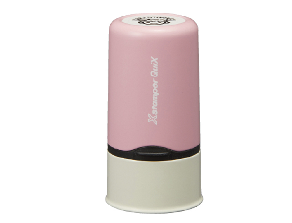 SELLO X STAMPER QUIX NOMBRE PERSONALIZABLE COLOR ROSA 13 MM QN32