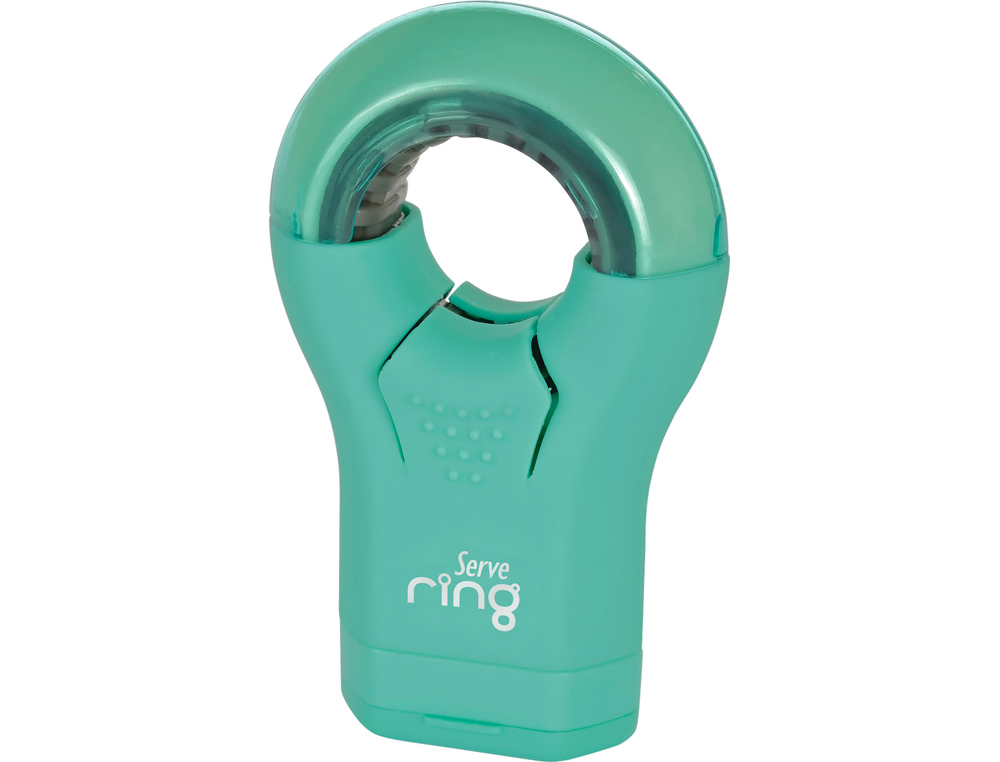 SACAPUNTAS SERVE RING CON GOMA DE BORRAR 1 USO EXPOSITOR DE 8 UNIDADES COLORES SURTIDOS