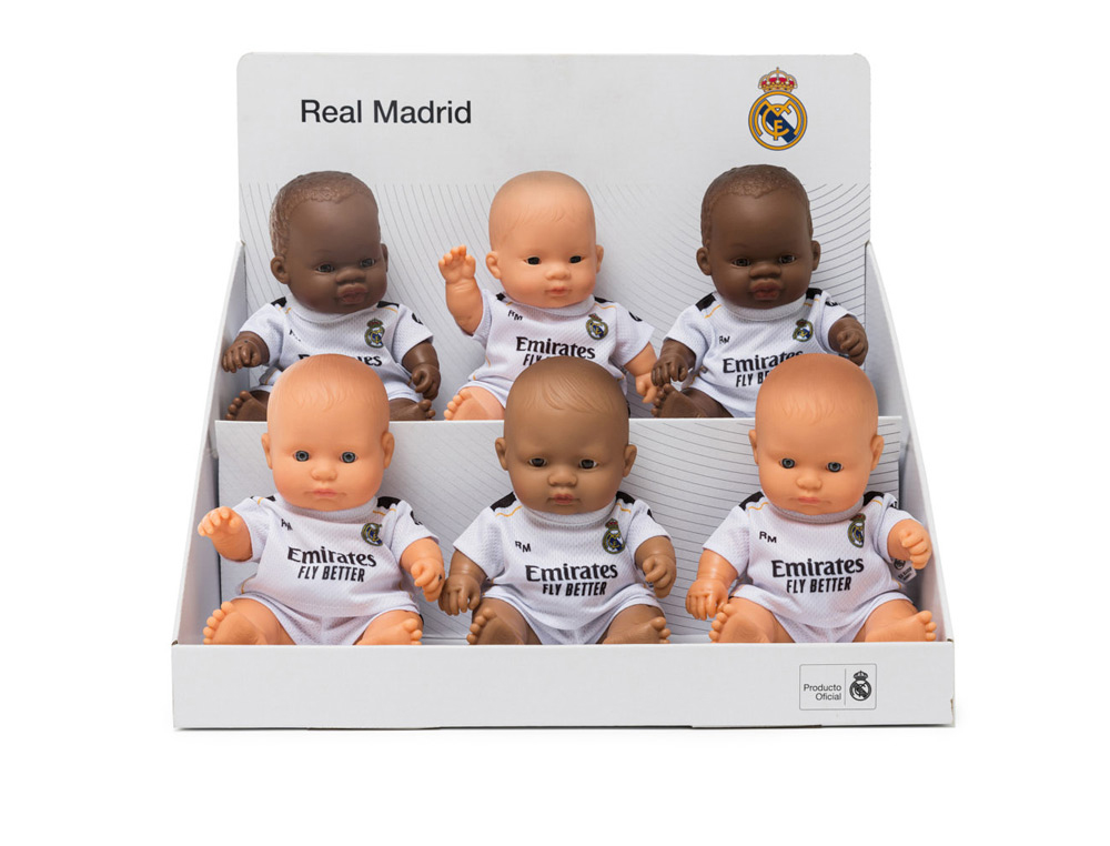 MUÑECO MINILAND REAL MADRID EXPOSITOR DE 12 UNIDADES SURTIDAS