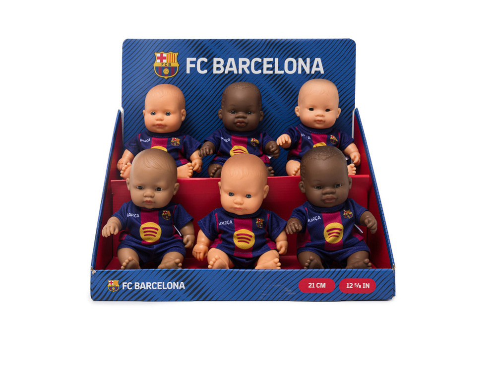 MUÑECO MINILAND FC. BARCELONA EXPOSITOR DE 12 UNIDADES SURTIDAS