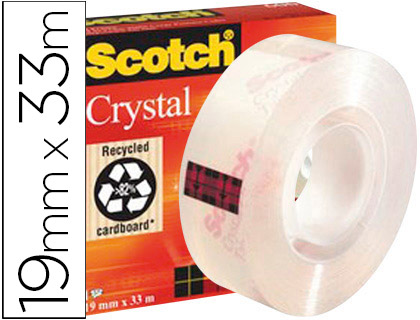 Cinta celo Scotch Magic 810 Invisible rollo 19mm x 33 mts