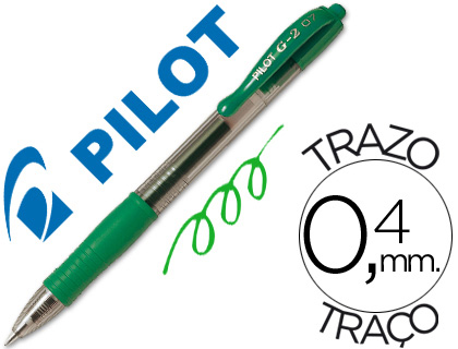 Boligrafo pilot synergy point retractil sujecion de caucho tinta gel 0,5 mm  azul en