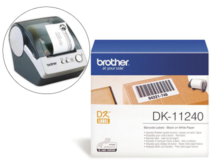 ETIQUETA BROTHER DK11240 PARA IMPRESORAS DE ETIQUETAS QL-MULTIPROPOSITO- 102X51MM 600 ETIQUETAS-