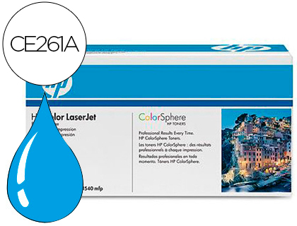 TONER HP COLOR LASERJET CP4025/CP4525 -CE261A- CIAN 11.000 PAGS