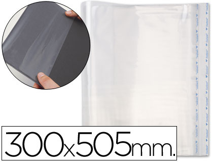 FORRALIBRO PP AJUSTABLE ADHESIVO 300X550 MM