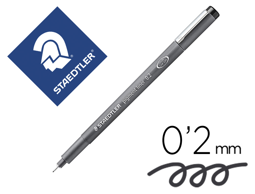 Rotulador Staedtler permanente punta fina F negro, ancho de trazo