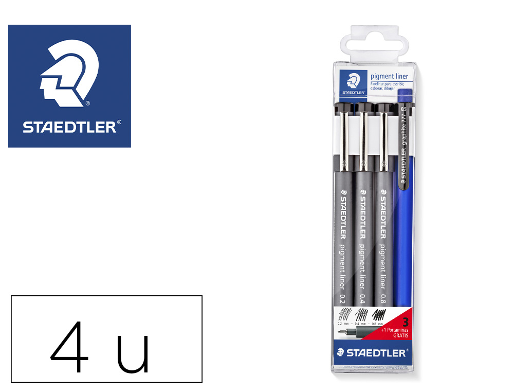 Rotulador permanente 0.4mm negro- STAEDTLER - 308 04-9