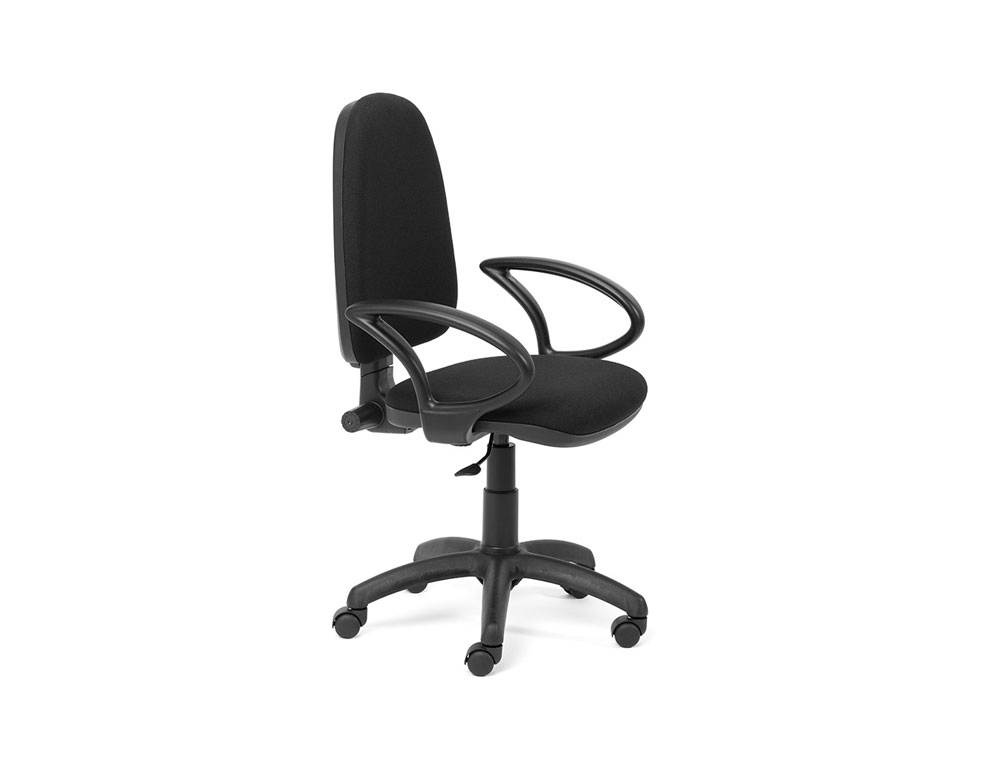 Silla oficina respaldo malla negro asiento rojo ref: 146 PC