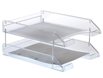 Bandeja Organizadora De Sobremesa Modelo 742 Translucida - Cristal