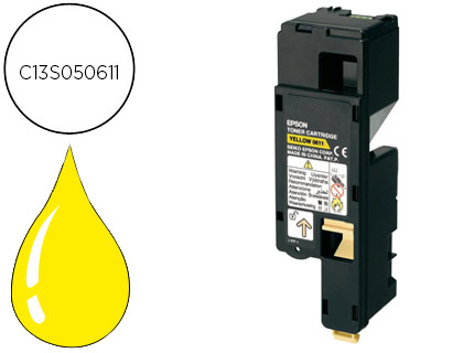 TONER EPSON C13S050613 AL-C1700/C1750/CX17 AMARILLO 1400 PAG