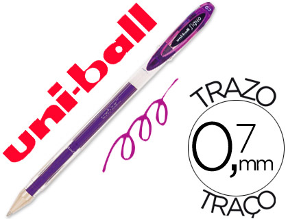 BOLIGRAFO UNI-BALL ROLLER UM-120 SIGNO 0,7 MM TINTA GEL COLOR VIOLETA