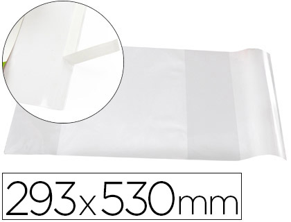 FORRALIBRO LIDERPAPEL N29 CON SOLAPA AJUSTABLE ADHESIVO 293 X 530 MM
