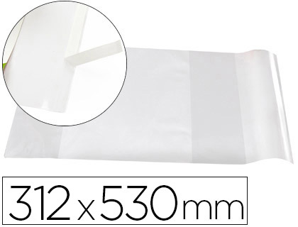 FORRALIBRO LIDERPAPEL N31 CON SOLAPA AJUSTABLE ADHESIVO 312 X 530 MM