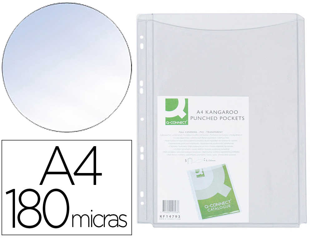 Protector de Hoja Carioca ® A4 P.V.C (Funda x10 Unid)